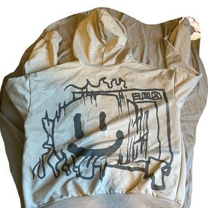 Graffiti Y2K Zip Up Hoodie